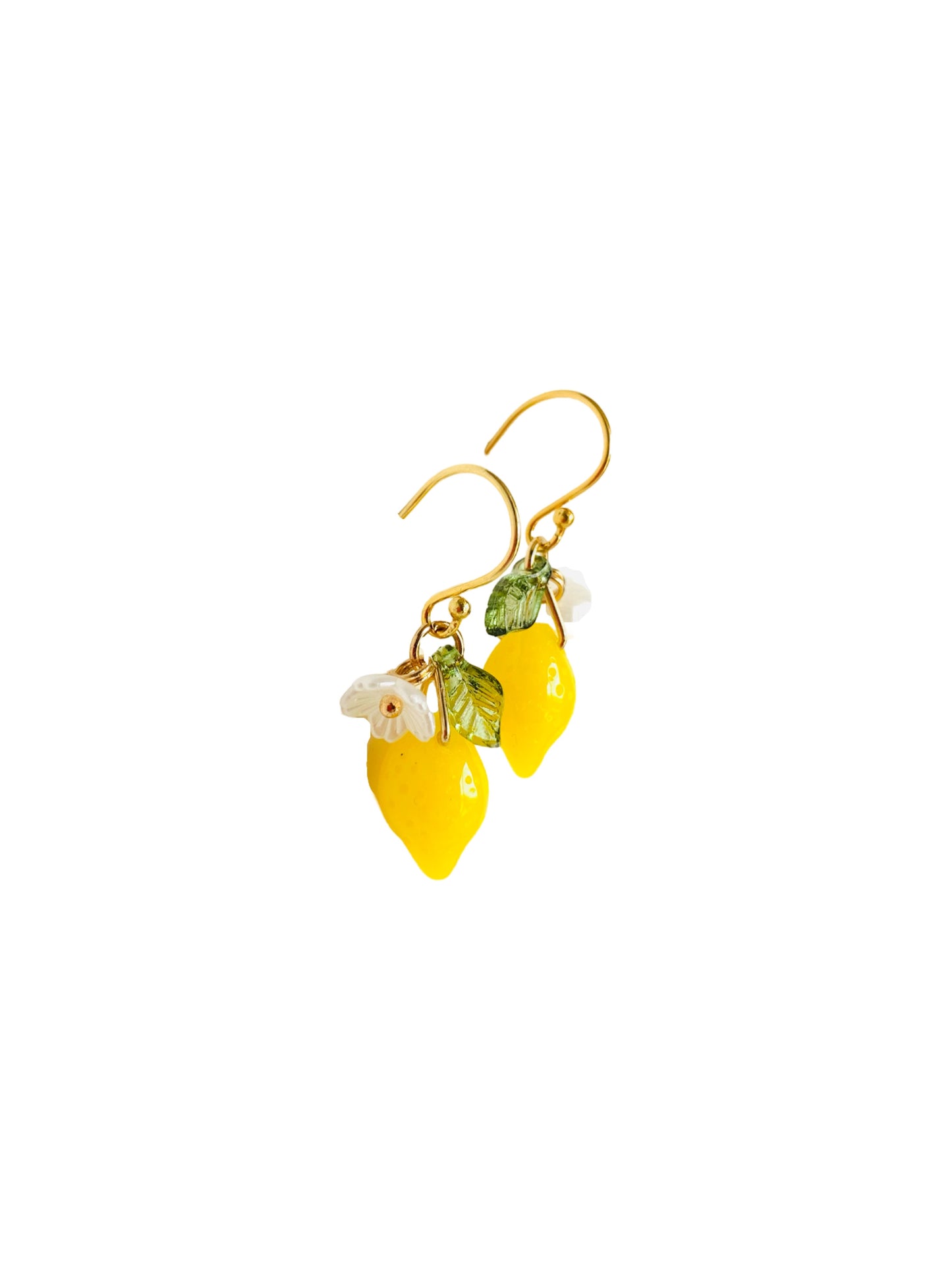 Floral Lemon Earrings