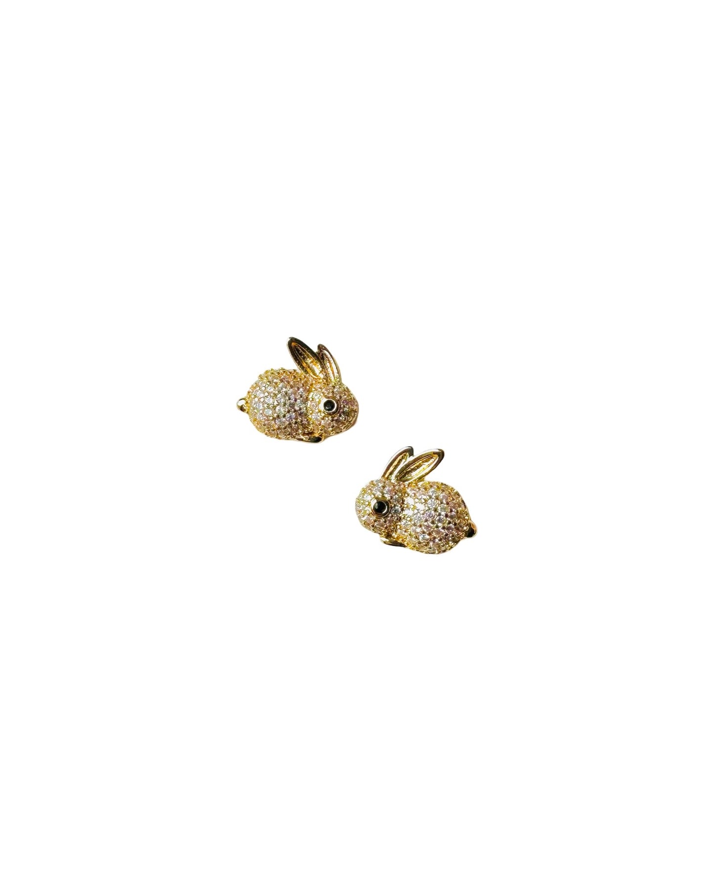 Unicorn Stone Stud Earring / Unicorn Gold Embellished Stud Earring