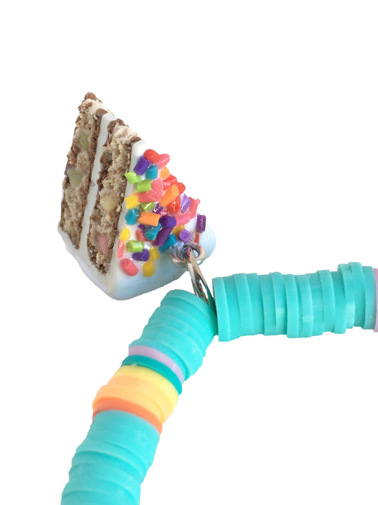 Polymer Beaded Bracelet - White Cake