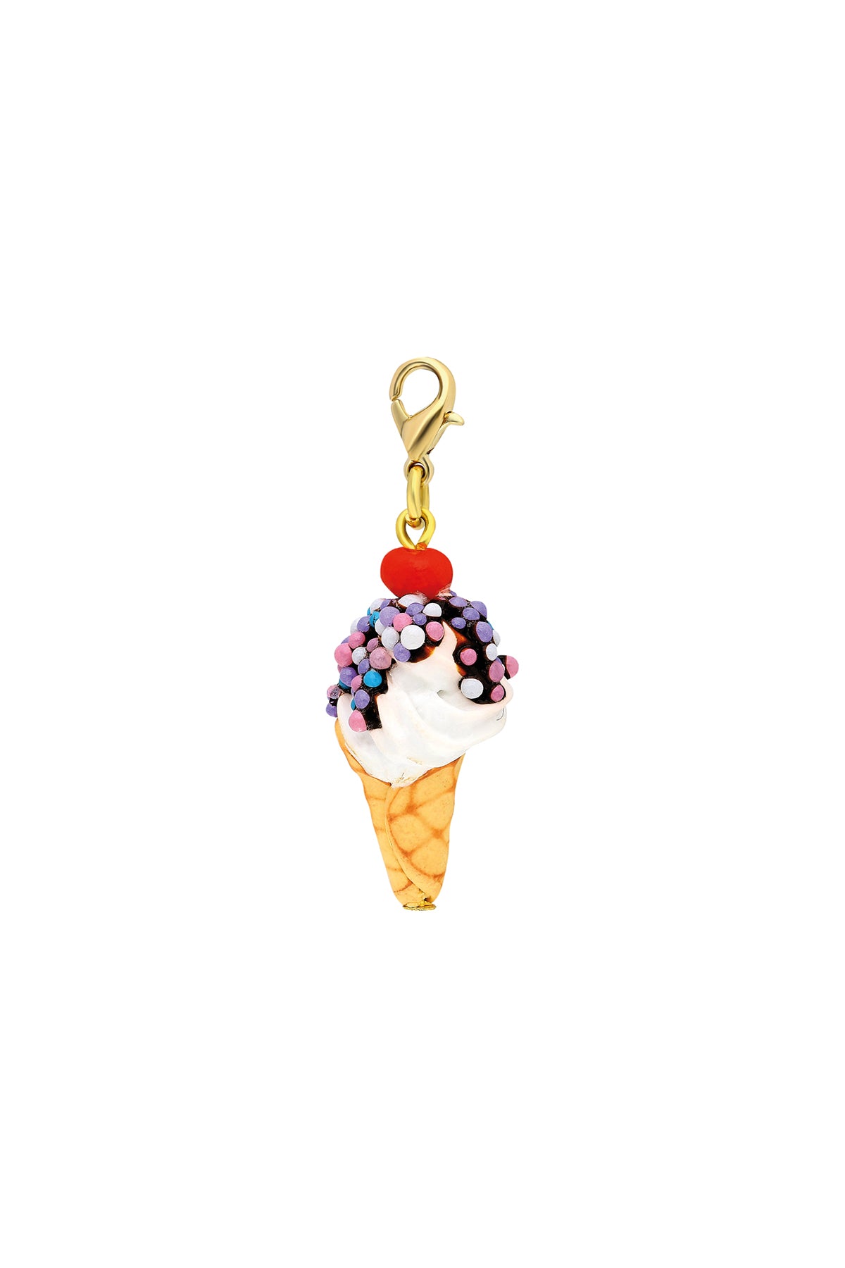Ice Cream Ornament - Gold Hook