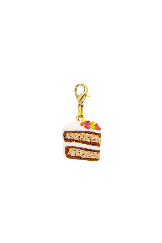 White Cake Decoration - Gold Hook