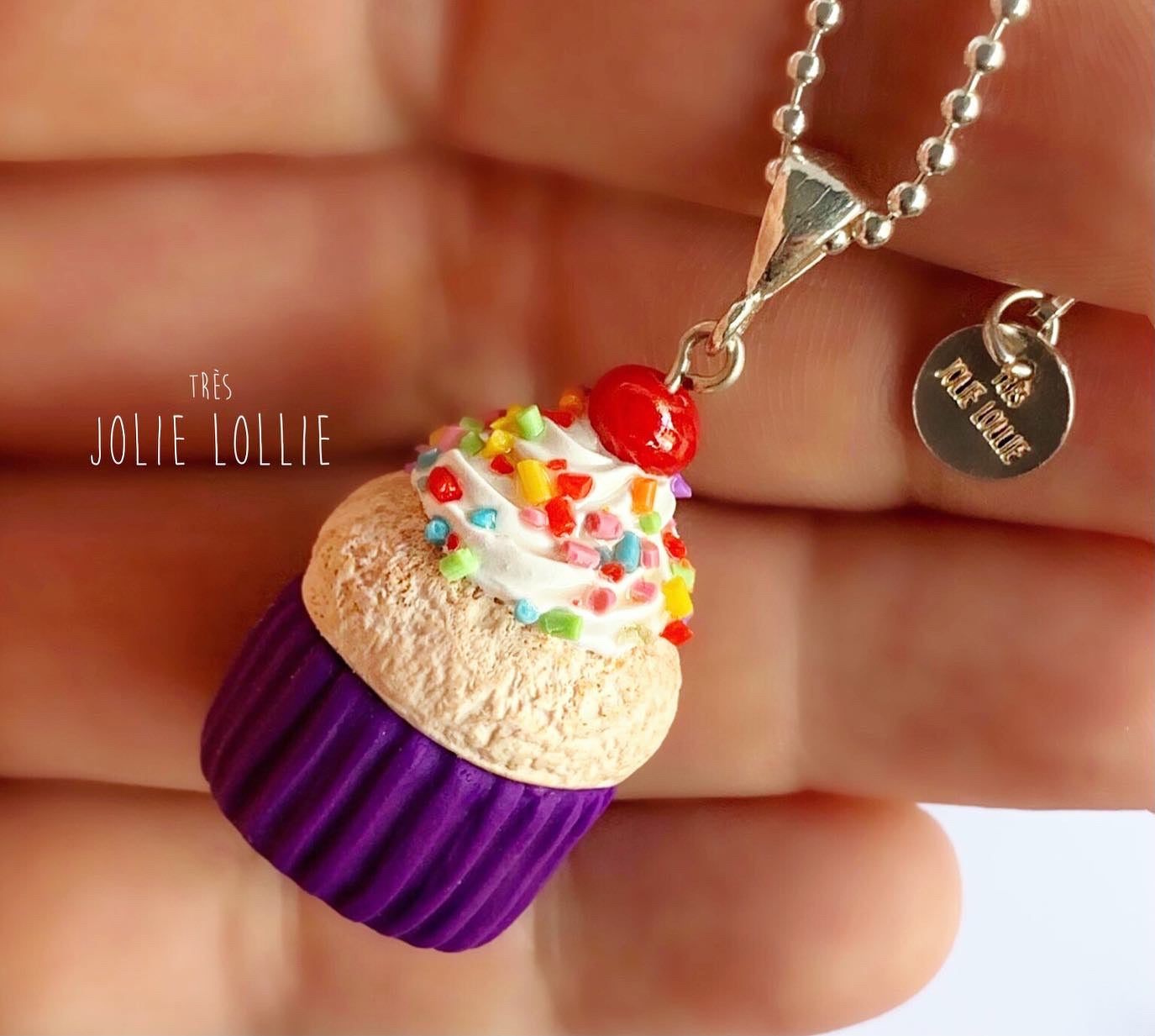 Cupcake Silver Necklace