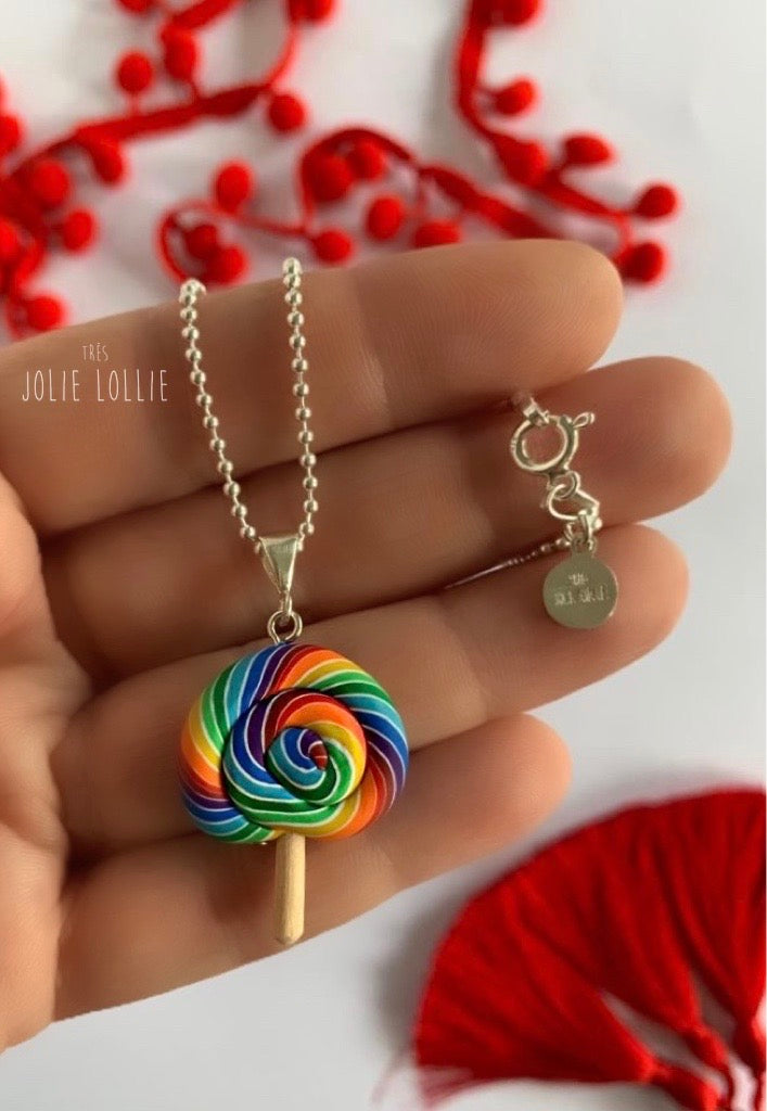 Lollipop Silver Necklace
