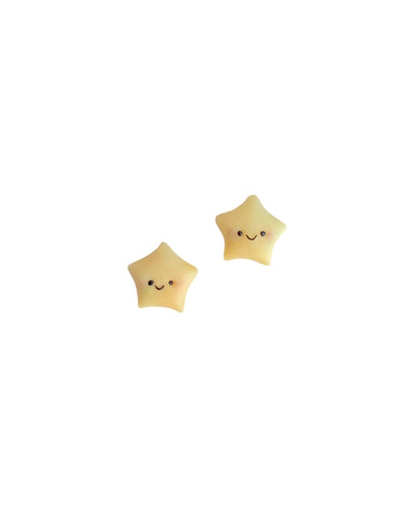 Night Shining Star Clip Earrings