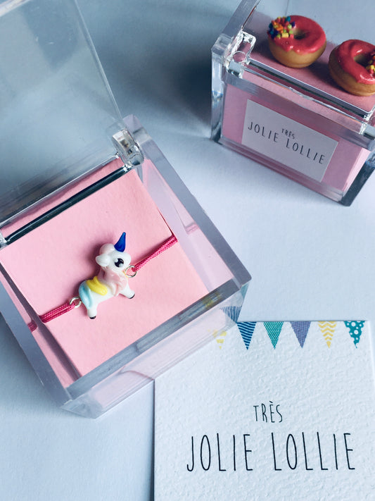 Glass Unicorn Bracelet