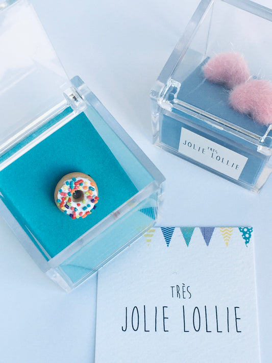 Donut Yüzük - Beyaz Sprinkle