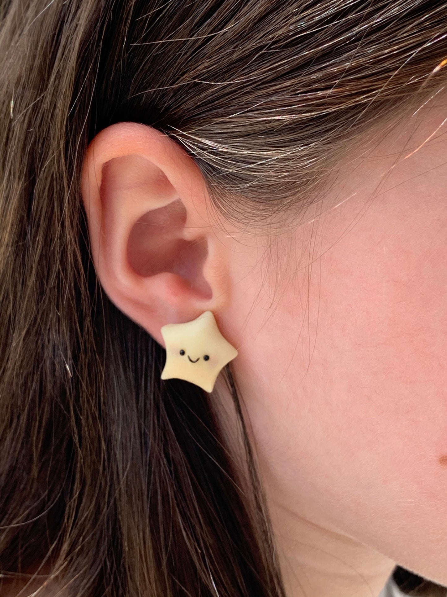 Night Shining Star Clip Earrings