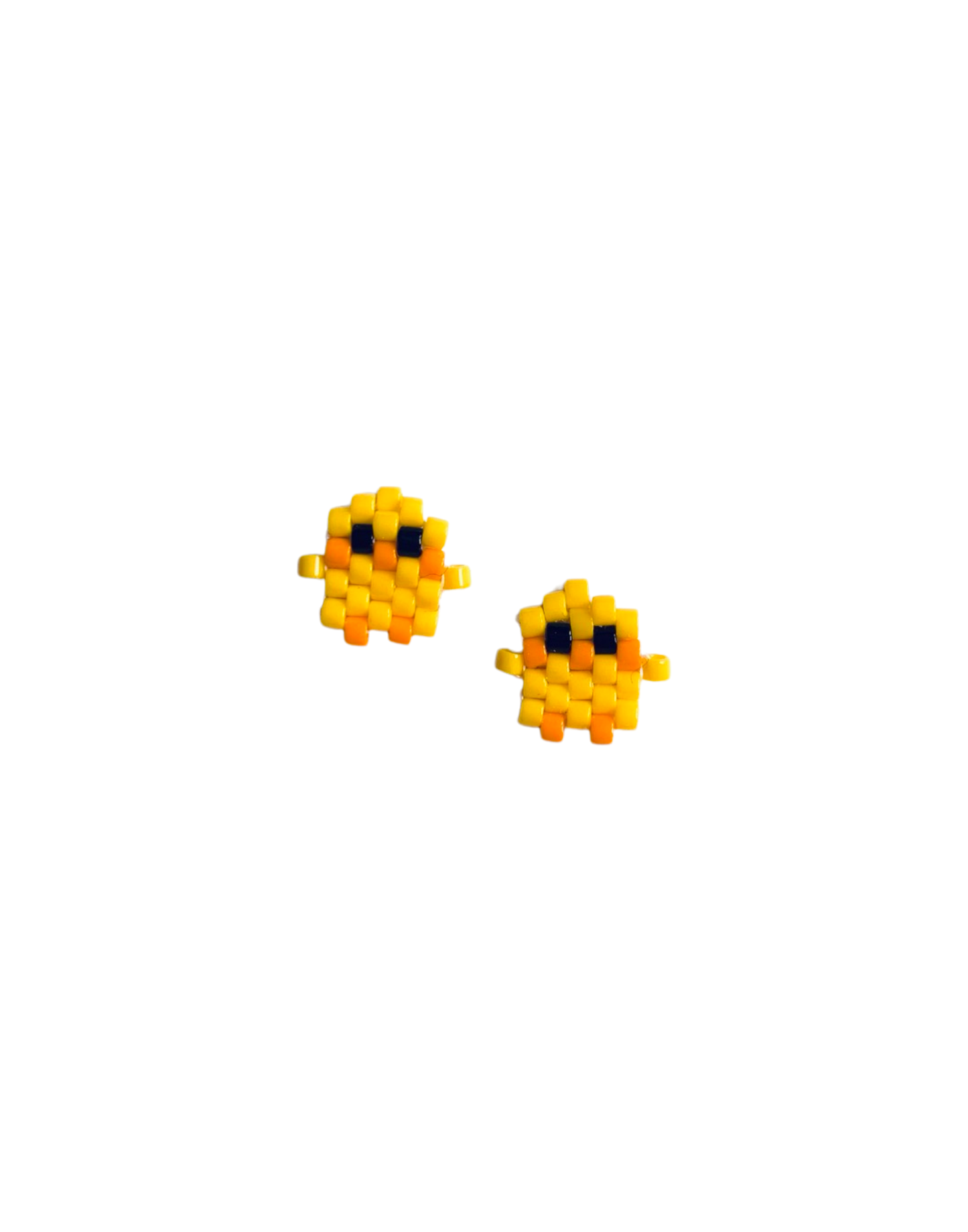 Miyuki Chick Silver Stud Earring