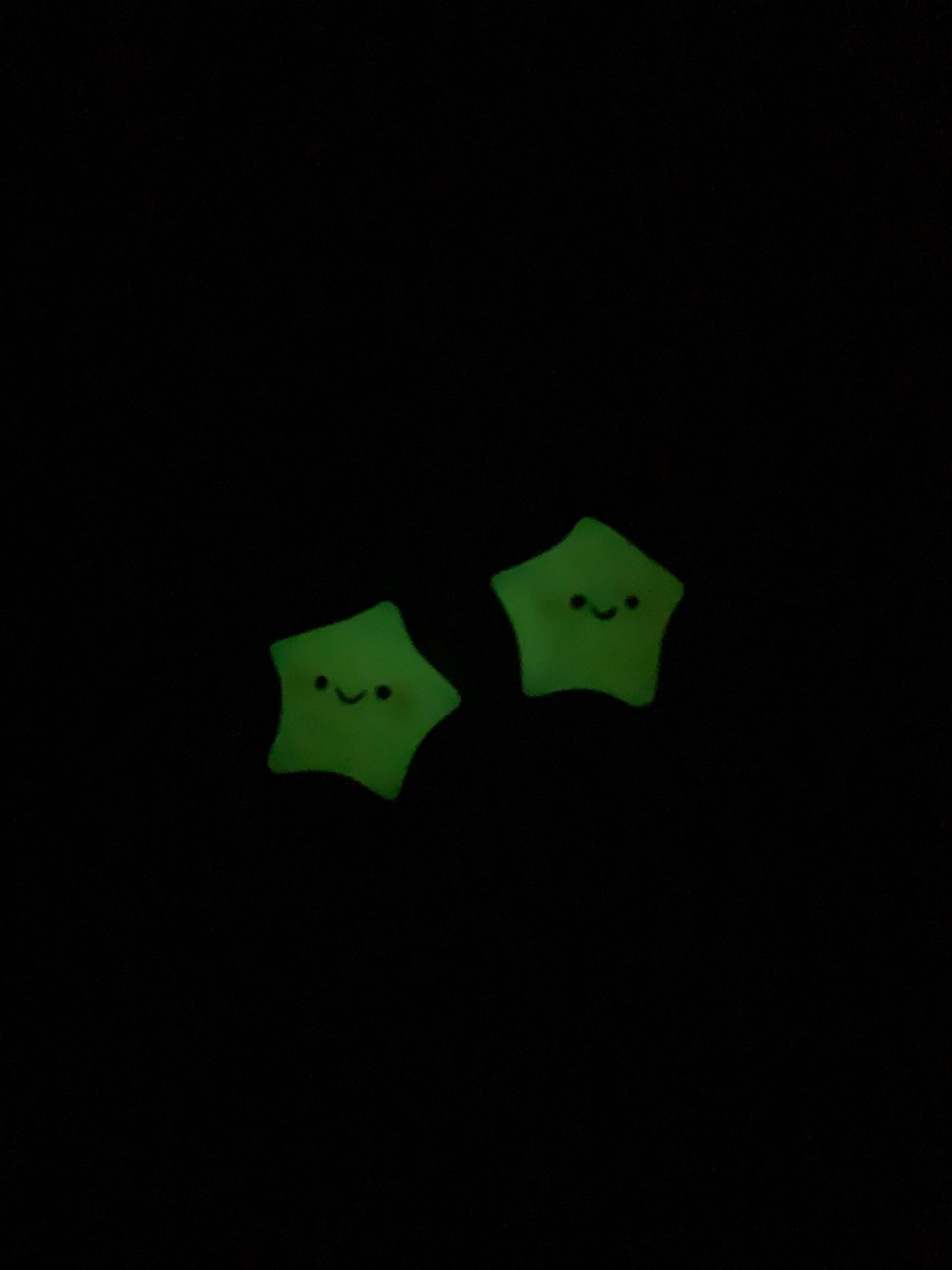 Night Shining Star Clip Earrings