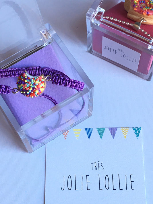 Eti Puf Bileklik - Mor