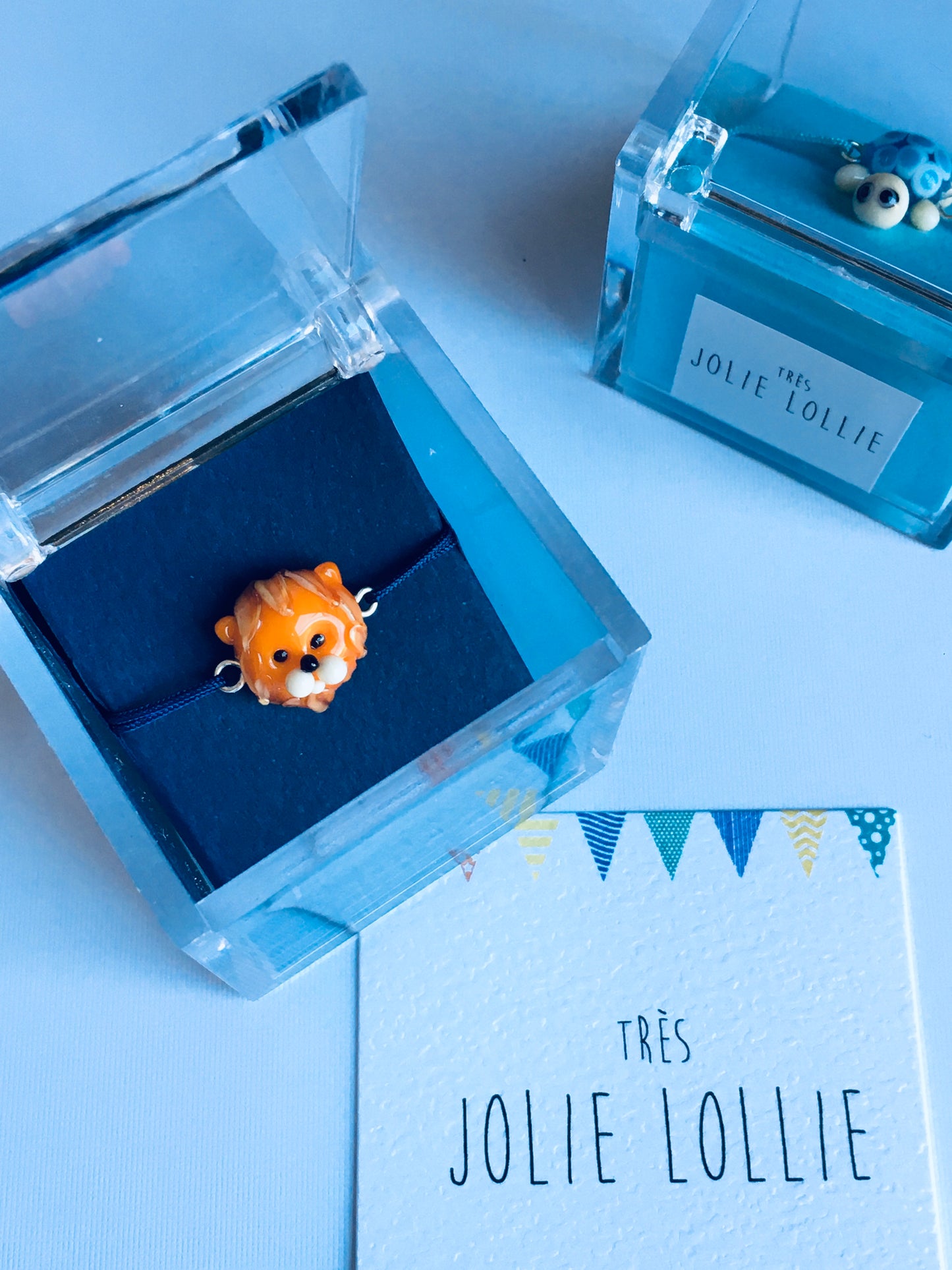 Glass Lion Bracelet