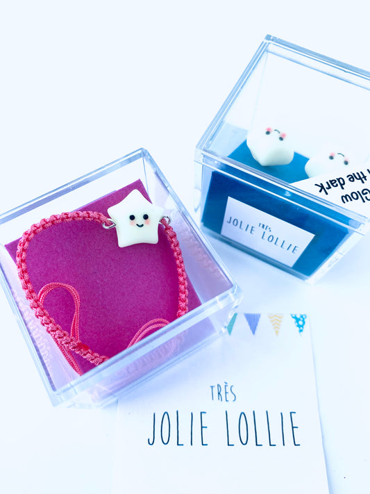 Night Shining Star Bracelet - Dark Pink