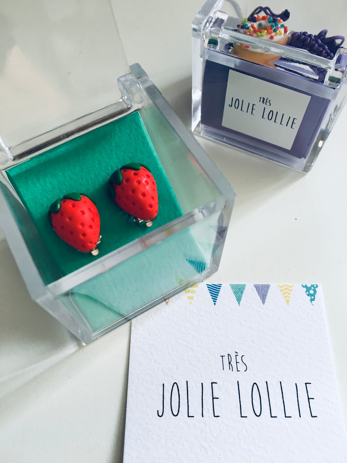 Strawberry Clip Earrings