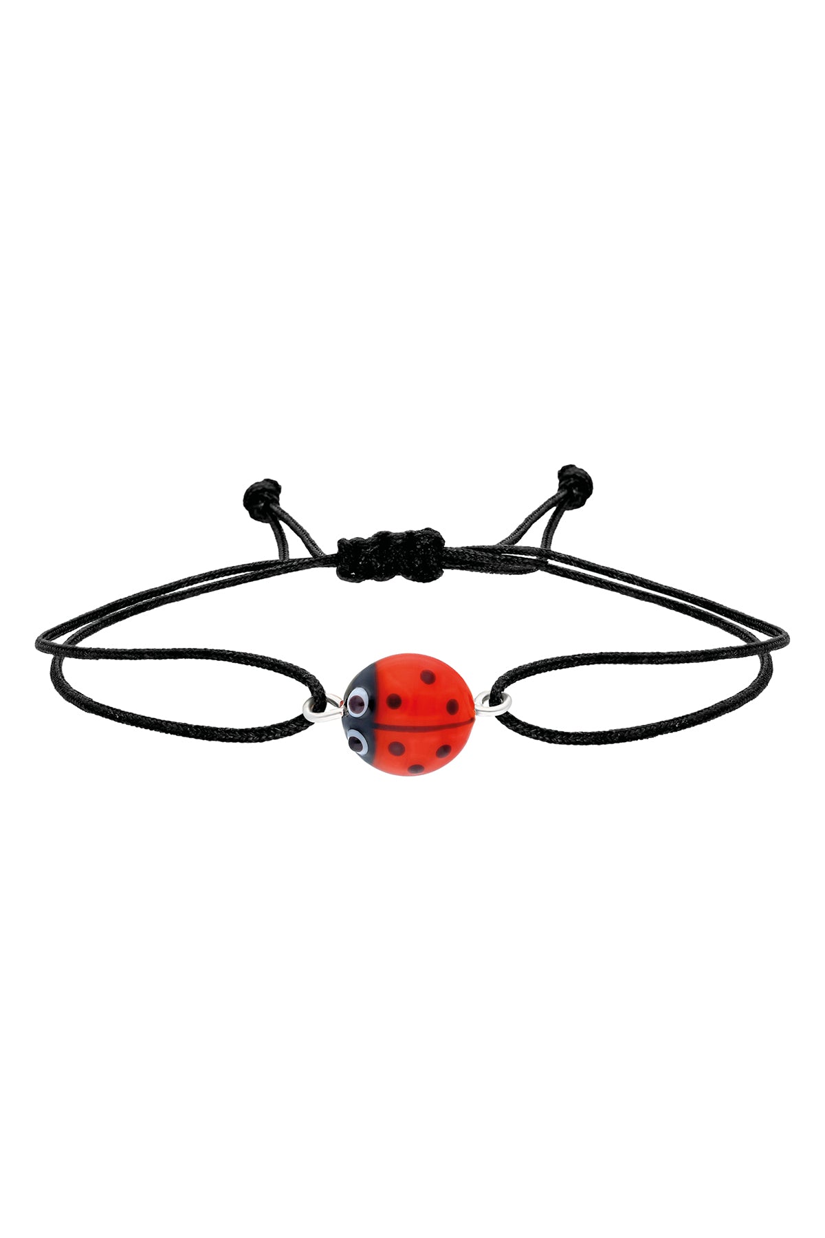Glass Ladybug Bracelet