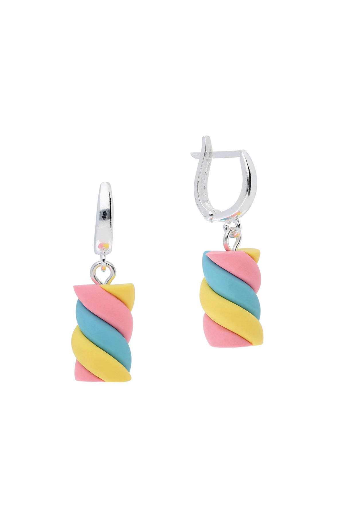 Marshmallow Silver Earrings