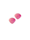 Deniz Kabuğu Klips Küpe - Mor / Sea Shell Clip-on Earring - Purple