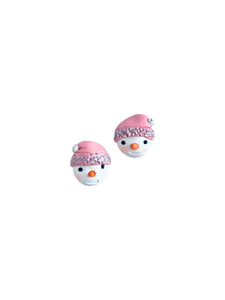 Kardanadam Klips Küpe / Snowman Clip-on Earring