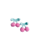 Tığ işi Kiraz Klips Küpe / Crochet Cherry Clip-on Earring