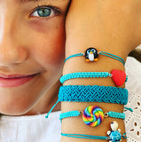 Rainbow Lollipop Bileklik - Turkuaz / Rainbow Lollipop Bracelet - Turquoise