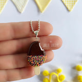 Magnum Gümüş Kolye / Magnum Silver Necklace - Chocolate