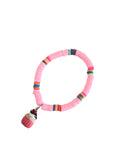 Polimer Boncuklu Bileklik - Pembe Cupcake / Beaded Bracelet - Pink Cupcake