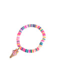 Polimer Boncuklu Bileklik - Pembe Dondurma / Beaded Bracelet - Pink Icecream