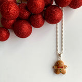 Yılbaşı Kurabiye Adam Kolye /Gingerbreadman Necklace