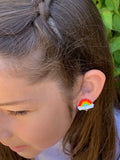 Miyuki Gökkuşağı Klips Küpe / Miyuki Rainbow Clip-on Earring