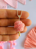 Pamuk Şekeri Gümüş Kolye / Cotton Candy Silver Necklace