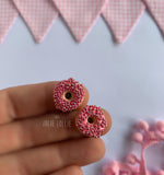 Donut Klips Küpe - İnci / Donut Clips Earring - Full Pearl