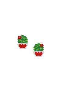 Miyuki Kaktüs Klips Küpe / Miyuki Cactus Clip-on Earring