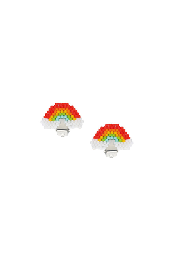 Miyuki Gökkuşağı Klips Küpe / Miyuki Rainbow Clip-on Earring