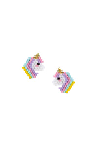 Miyuki Unicorn Klips Küpe / Miyuki Unicorn Clip-on Earring