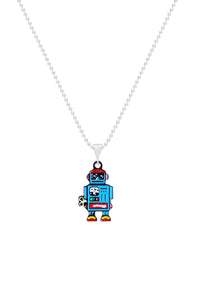 Robot Gümüş Kolye / Robot Silver Necklace