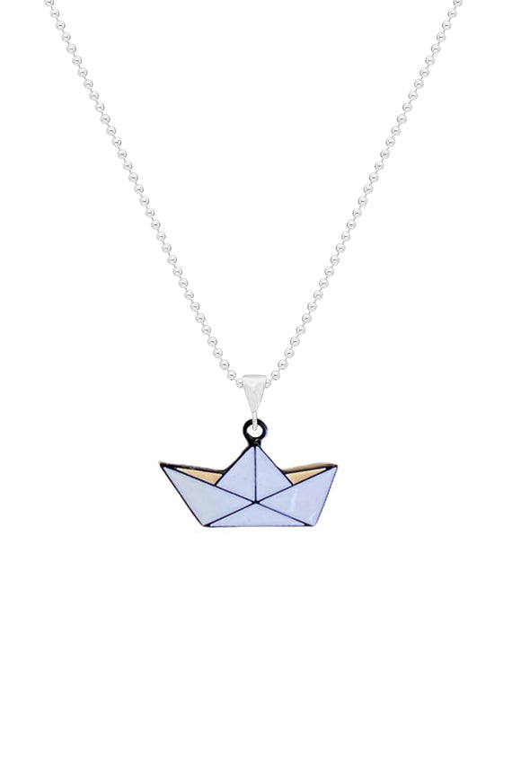 Taka Gümüş Kolye / Paper Boat Silver Necklace