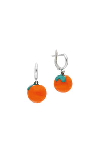 Cam Şeftali Küpe / Glass Peach Earring