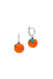 Cam Şeftali Küpe / Glass Peach Earring