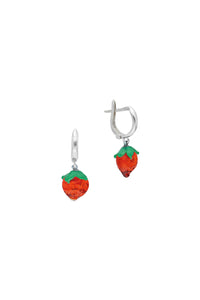 Cam Çilek Küpe / Glass Strawberry Earring