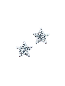 Disco Yıldız Gümüş Stud Küpe / Disco Star Silver Stud Earring