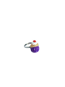 Cupcake Yüzük - Mor / Cupcake Ring - Purple