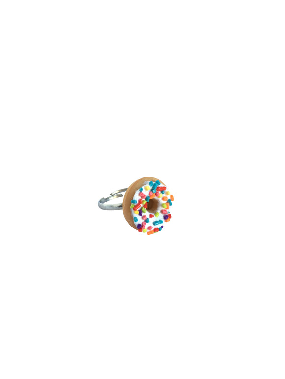 Donut Yüzük - Beyaz Sprinkle / Donut Ring - White Sprinkle