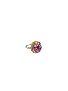 Donut Yüzük - Mor Sprinkle / Donut Ring - Purple Sprinkle