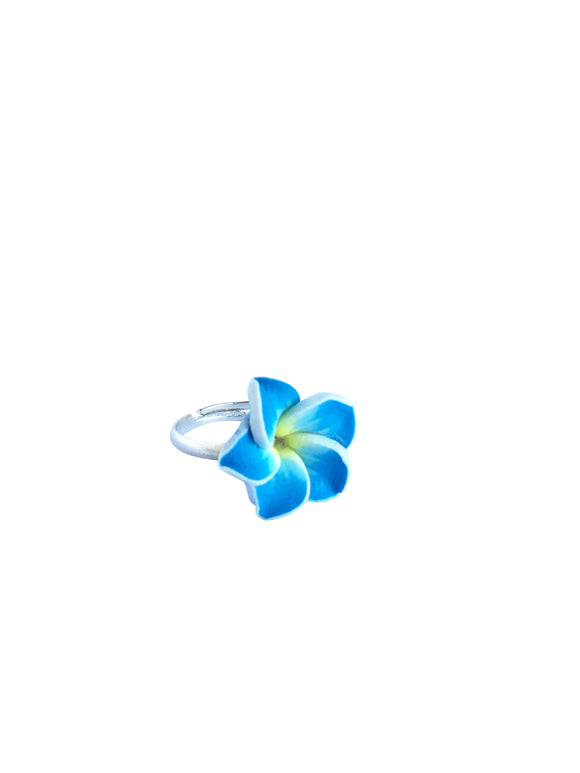 Çiçek Yüzük - Mavi / Flower Ring - Blue