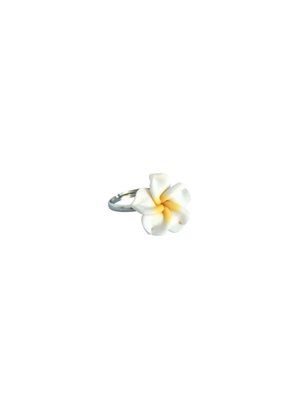 Çiçek Yüzük - Beyaz / Flower Ring - White