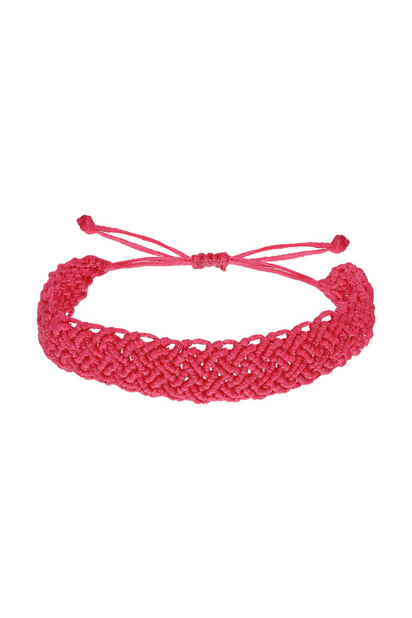 Makrome Bileklik - Pembe / Macrame Bracelet - Pink