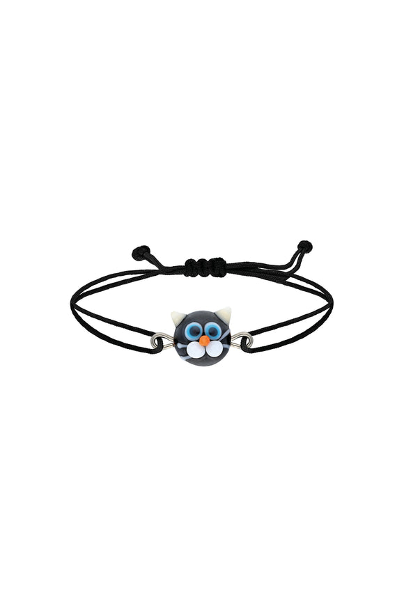 Cam Kedi Bileklik - Siyah / Cat Bracelet - Black