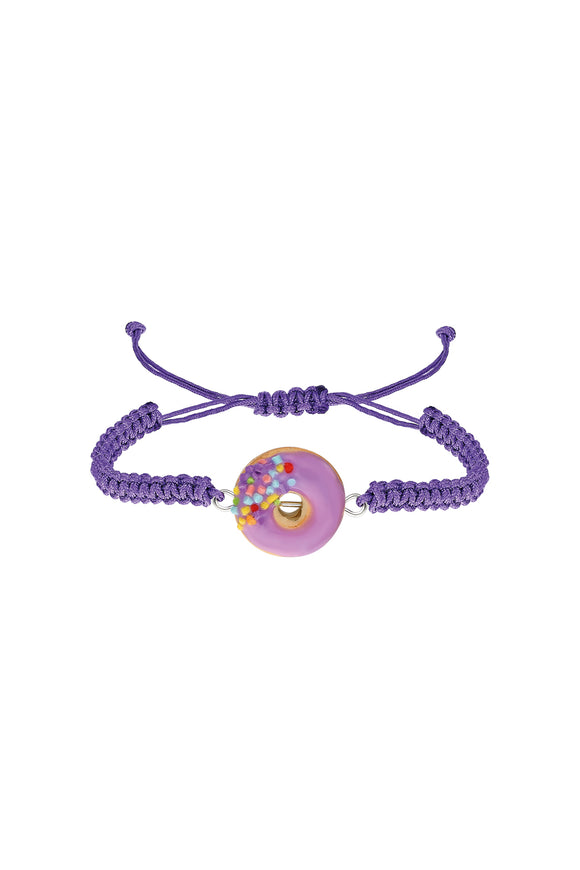 Donut Bileklik - Mor / Donut Bracelet - Purple