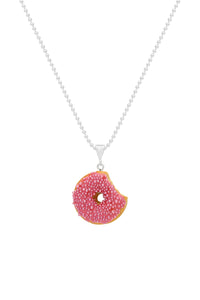 Donut Gümüş Kolye - İnci / Donut Silver Necklace - Pearl