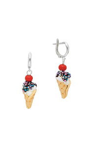 Dondurma Gümüş Küpe / Ice Cream Silver Earring