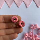 Donut Klips Küpe - Semi İnci / Donut Clips Earring - Semi Pearl